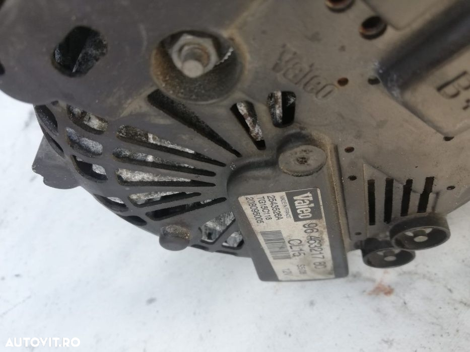 Alternator, electromotor, Peugeot 207,motor 1.6 HDI, - 2
