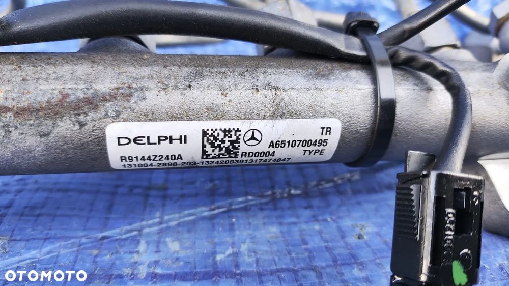 UKŁAD PALIWOWY DELPHI KOMPLETNY 170TYŚ KM WTRYSKI WTRYSKIWACZE A6510704987 LISTWA WTRYSKOWA A6510700495 POMPA WTRYSKOWA PALIWA A6510701801 PRZEWODY PALIWOWE MERCEDES W204 W207 W212 CLS W218 GLK X204 SLK R172 SPRINTER W906 LIFT 2.2 CDI OM651 - 8