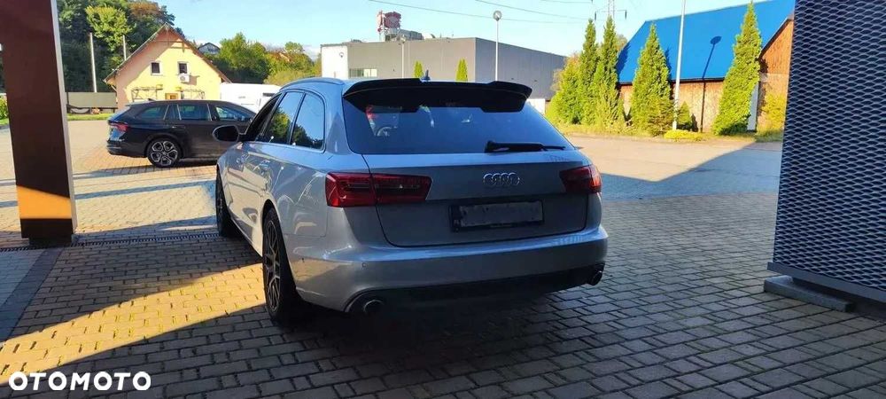 Tylny Spoiler Daszek Audi A6 C7 KOMBI AVANT Dokładka Czarny Połysk - 2