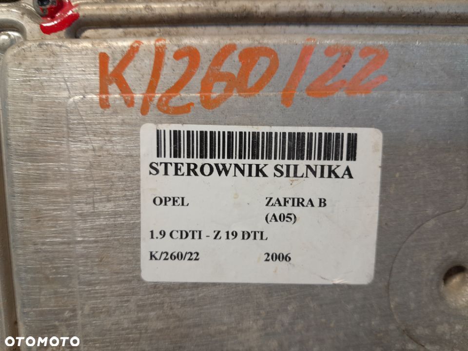 KOMPUTER STEROWNIK OPEL ZAFIRA B 1.9 CDTI 0281012549 - 5