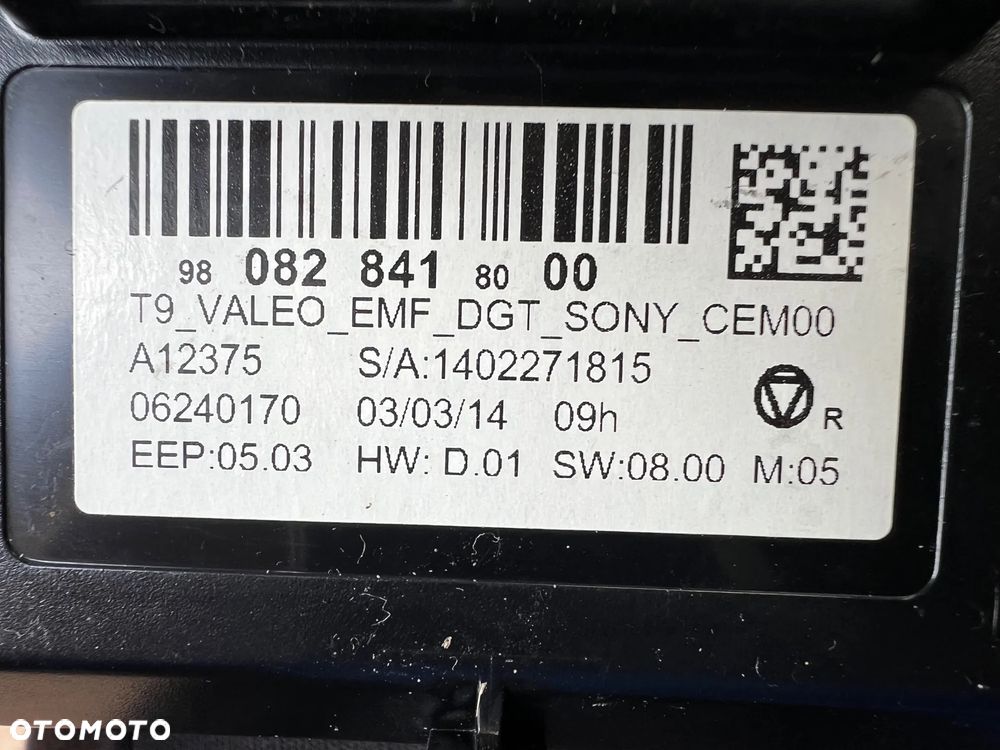 EKRAN MONITOR WYŚWIETLACZ NAWIGACJA PEUGEOT 308 II T9 9808284180 2014 ROK EUROPA - 4