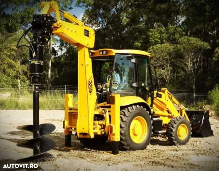 Foreza buldoexcavator, foreza excavator, burghiu Digga PD7 - 2