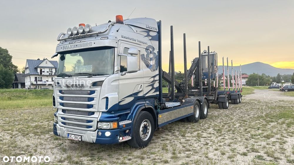 Scania R730 V8 6x4 + Przyczepa GLOGGER DO DRWNA - 8