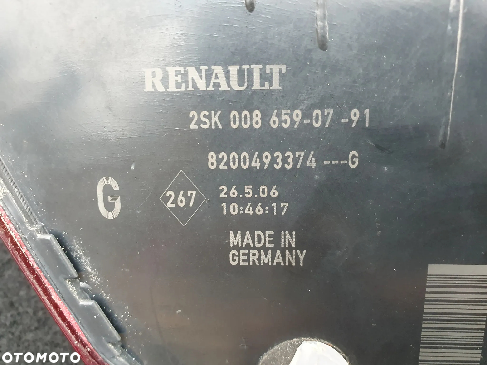 RENAULT SCENIC II LAMPA LEWA TYLNA LEWY TYŁ ORYGINAŁ 8200493374 EUROPA - 4