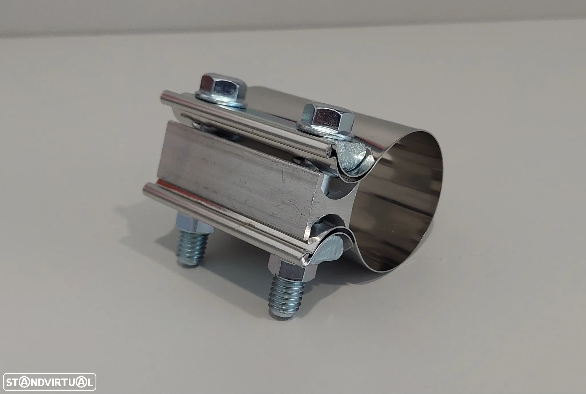 57mm - Braçadeira Inox União Tubo Escapes Universal - 2