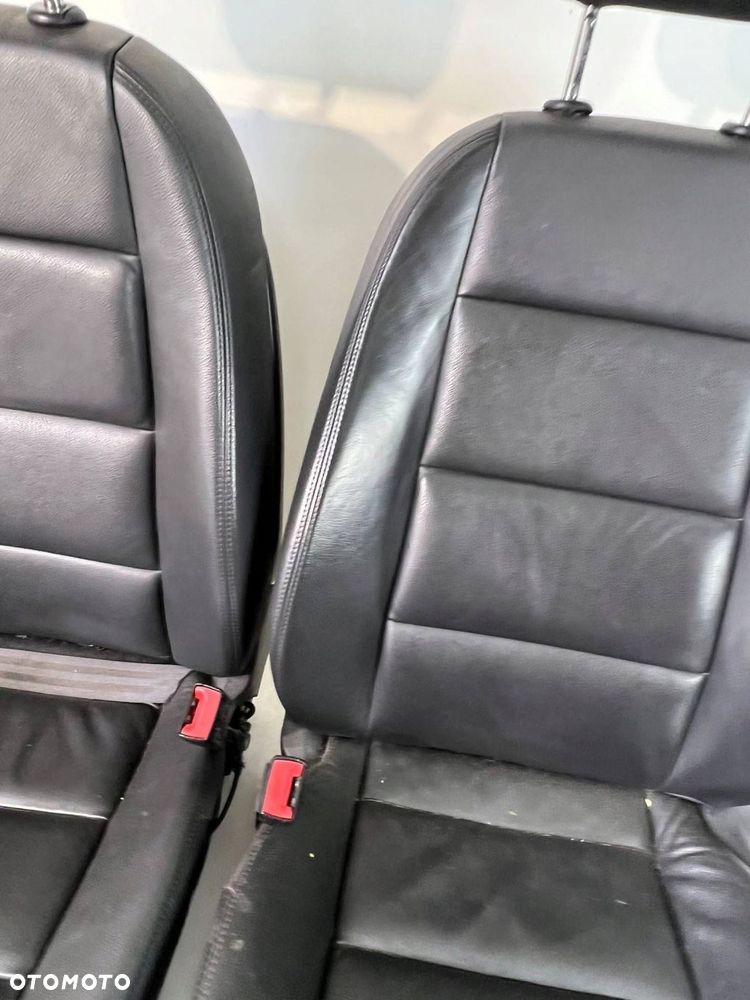 Fotele / Kanapa / Komplet CZARNA SKÓRA GRZANE Audi A6 S6 C6 4F 2010 - 5