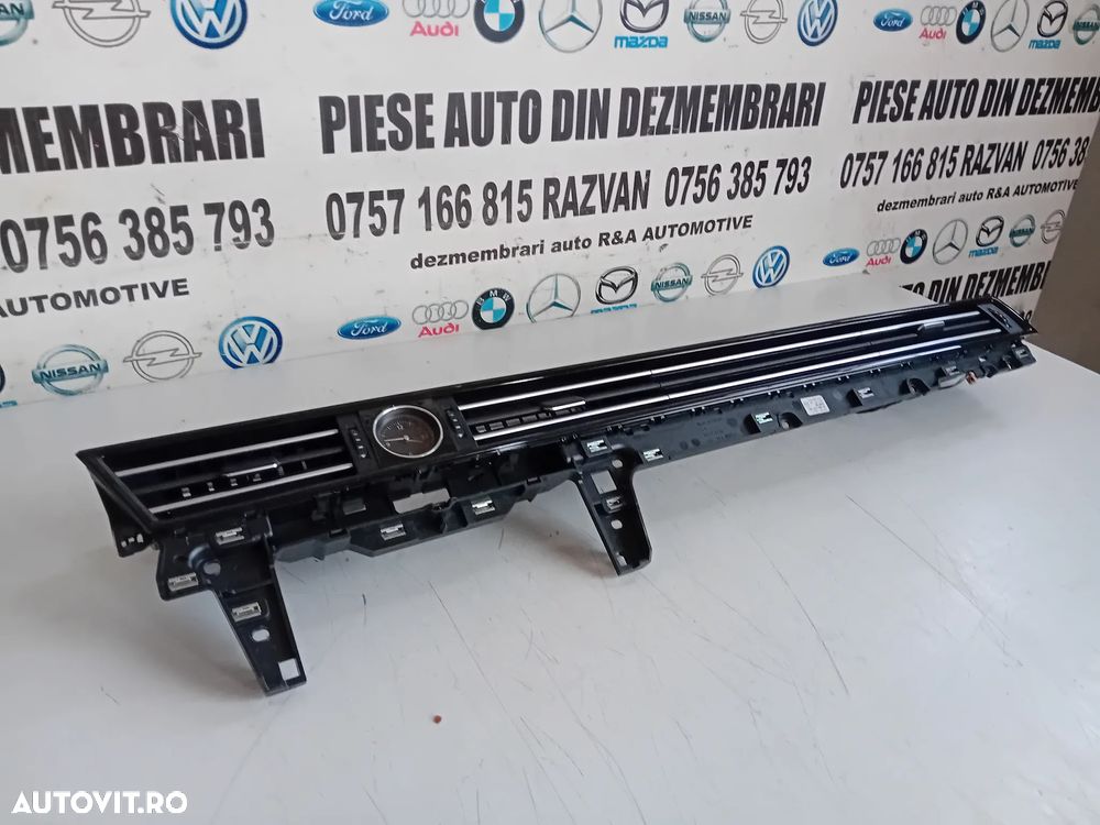Ornament Trim Bord Grile Grila Ventilatie Centrala Laterala Vw Passat B8 An 2014-2020 Volan Stanga - 2