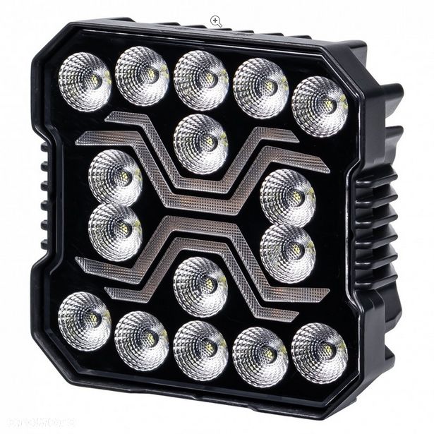 Lampa robocza X-SPIDER 16 LED kwadrat halogen 12/24V moc 60W IP68 + pozycja DUZA SILNA !!  Kalisz Łódzka 80a - 8