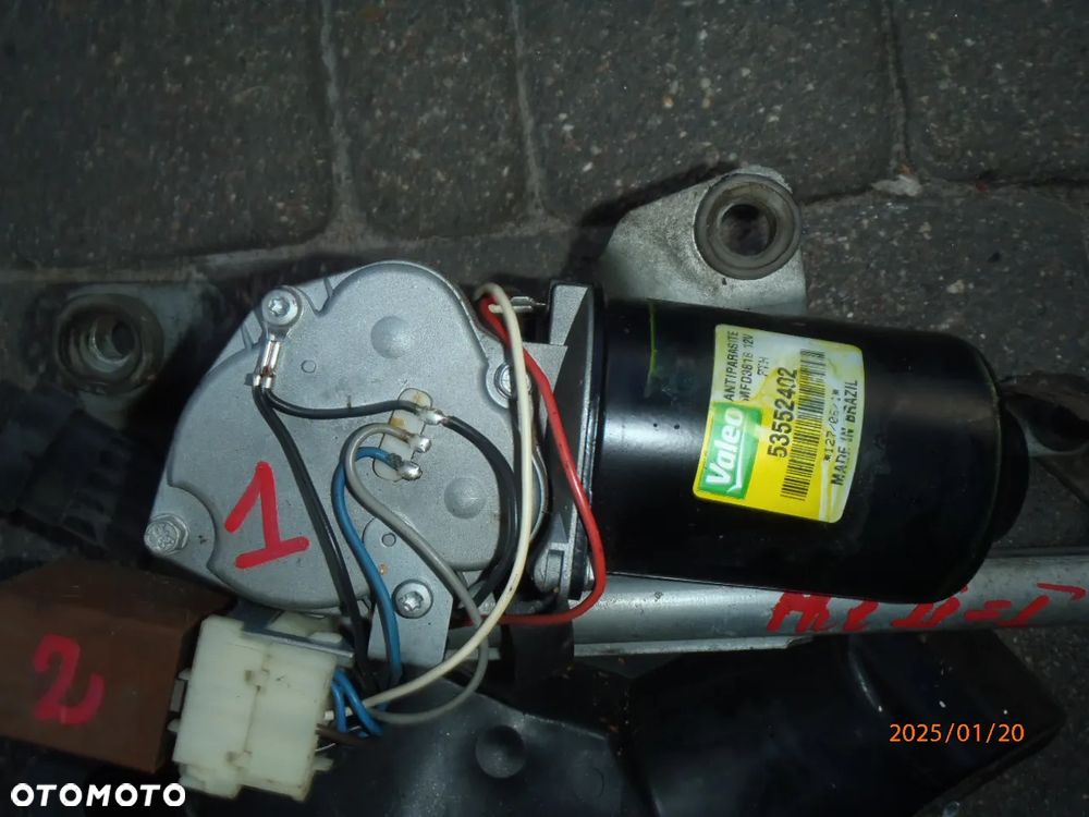 mechanizm ramiona cięgna cięgno trzpień frez wycieraczek silniczek fiat stilo doblo I lift multipla przekażnik  ORYGINAL JAK NOWY - 16