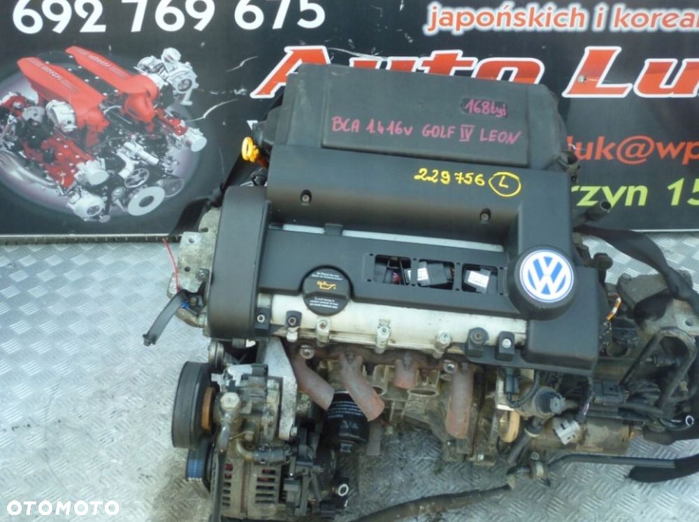 SILNIK VOLKSWAGEN GOLF IV LEON 1.4 16V BCA 168 TYS - 1