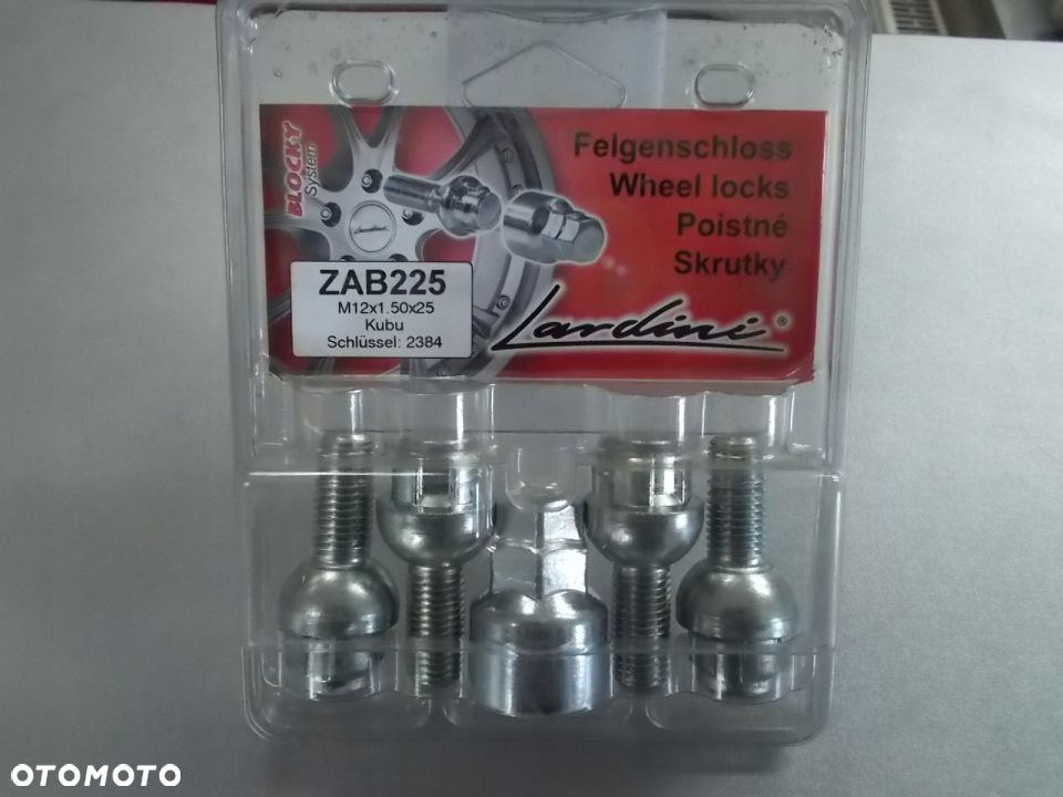 Śruby zabezpieczające M12x1,50 kula 25mm NOWE - 2