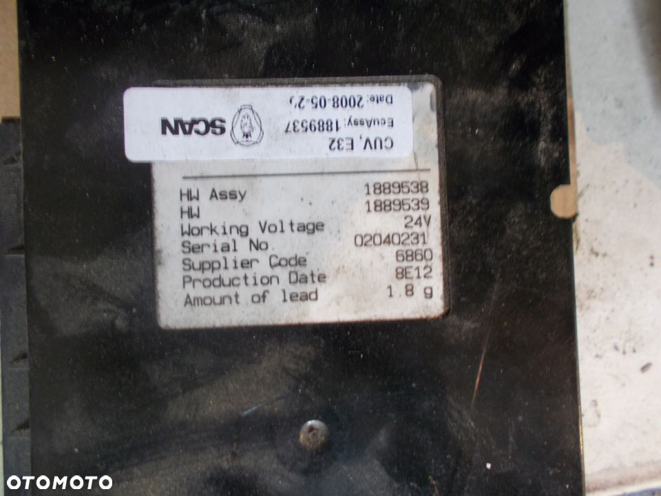 SCANIA R KOMPUTER STEROWNIK MODUŁ ŚWIATEŁ VIS - 2