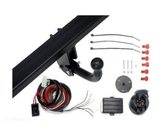 Nowy Kompletny Hak Holowniczy + Kula + Moduł + Wiązka Uniwersalna + Gniazdo elektr. Bez cięcia zderzaka do Renault Laguna 3 III 5 Drzwi - Hatchback HTB od 2007 do 2015