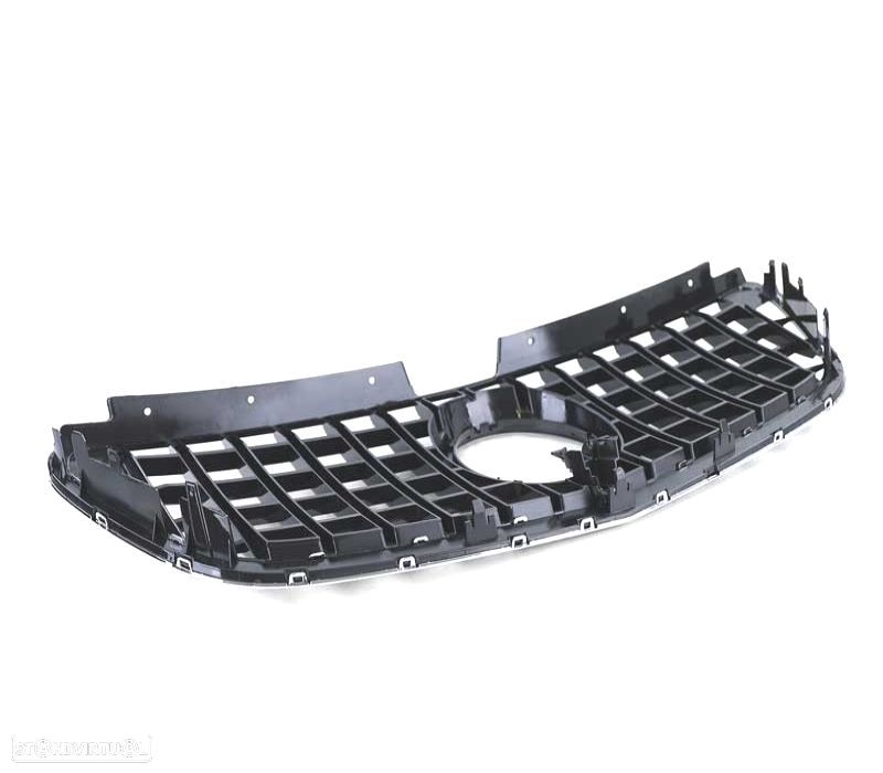 GRELHA FRONTAL MERCEDES CLASE V W447 14-19 LOOK AMG PRETO CROMADO - 5