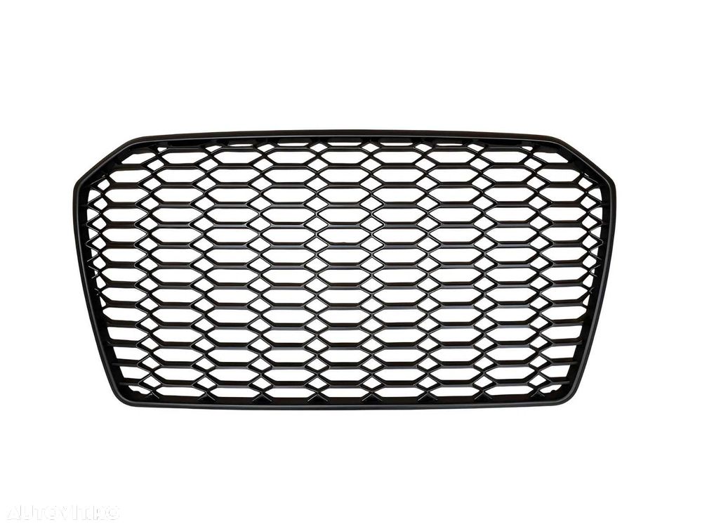Grila Centrala Audi A6 C7 RS6 Design Negru Lucios 2011 - 2014 - 3