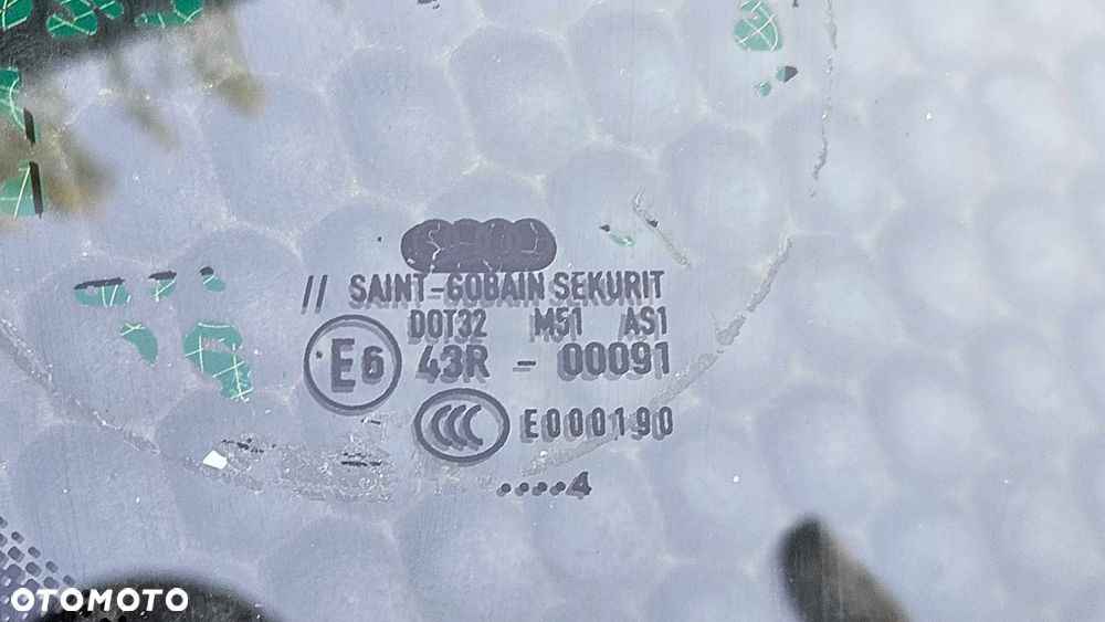 Szyba Przód Przednia Czołowa Audi A4 B6 B7 Sedan Kombi DOT 32 M51 AS1 E6 43R-00091 E000190 Saint-Gobain Sekurit - 12