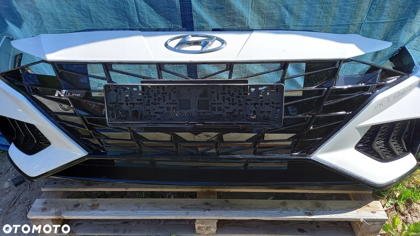 ZDERZAK PRZÓD PRZEDNI HYUNDAI ELANTRA VII 7 N LINE BIAŁY KOMPLETNY - 5