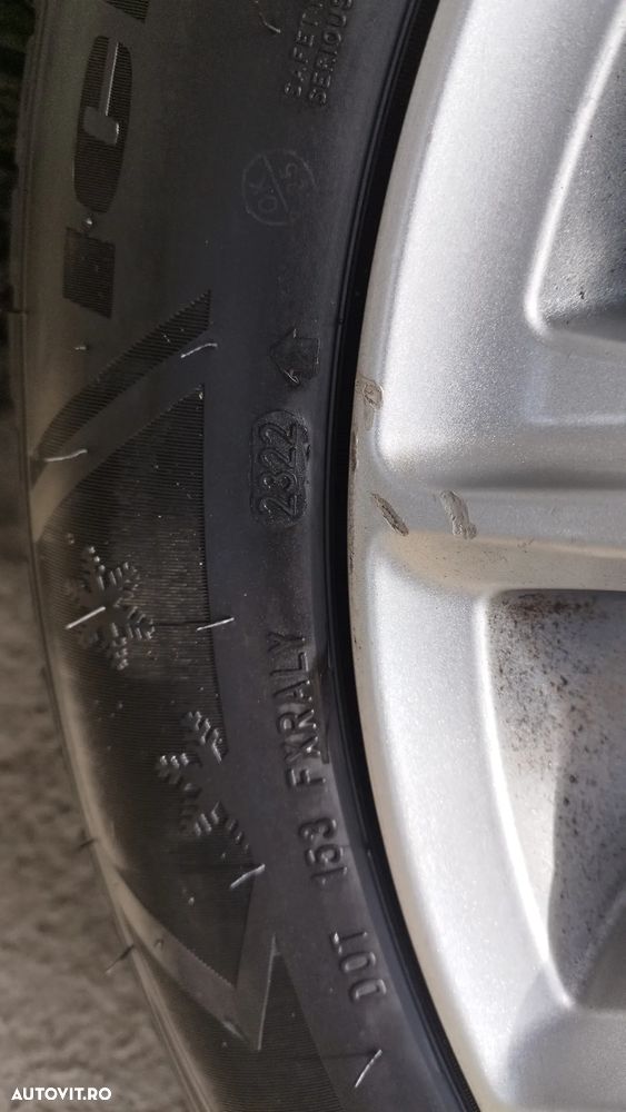 Set jante BMW KBA 48663 Aluett  8J17 Et 30 cu anvelope iarna 225/60/17 Dedicate BMW X3 F25 - 8