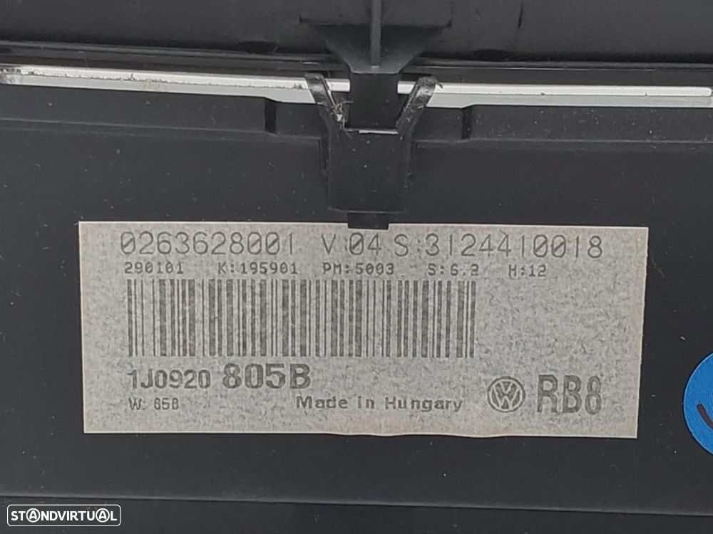QUADRANTE VOLKSWAGEN BORA 2001 -1J0920805B - 3