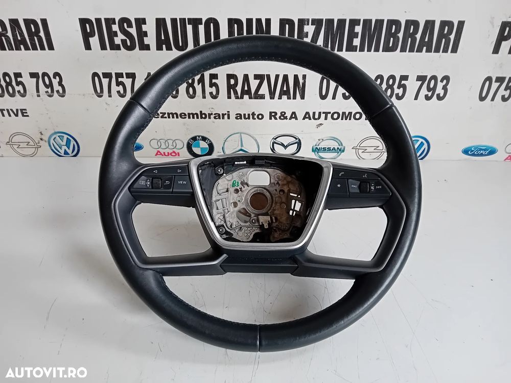 Volan Din Piele Cu Comenzi Audi A6 C8 A8 A7 An 2018-2024 4 Spite Cod 4N0419091AE Motor DTP - 2