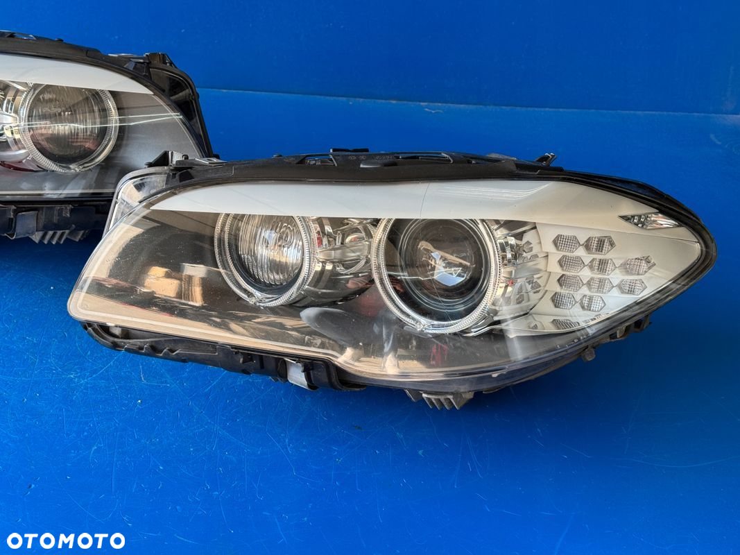 LAMPY BI XENON BMW F10 F11 DNAMIC SKRETNE KOMPLETNE BDB EU - 2