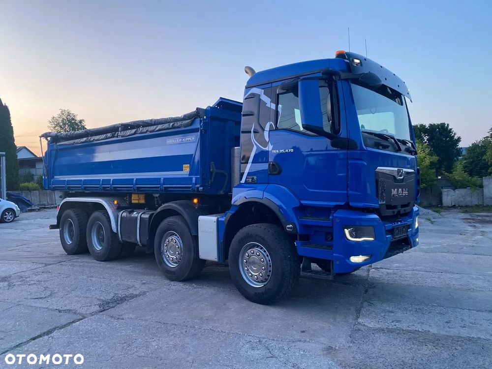 MAN TGS 35.470 8x4 Meiller Kipper + Bordmatik / Retarder / Jak Nowy - 17