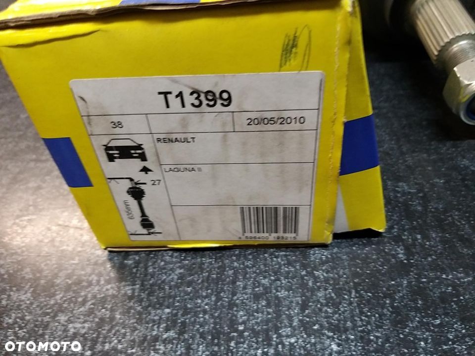 Półoś napędowa przód Lewa 630mm RENAULT LAGUNA II 1.9D 03.01-12.07 - 4