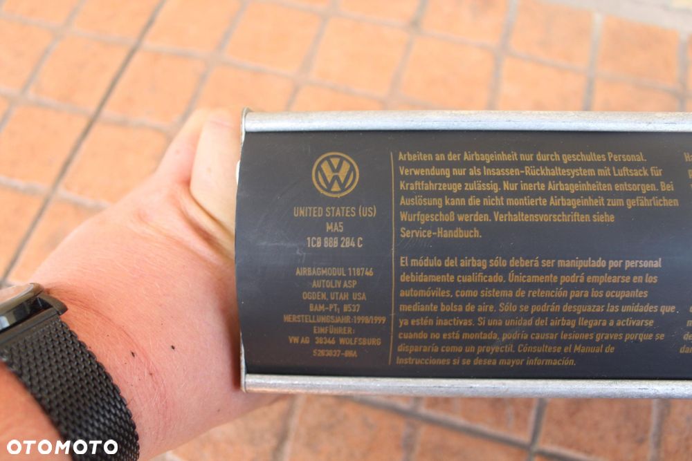 PODUSZKA AIRBAG PASAŻERA VW NEW BEETLE 1C0880204C - 4