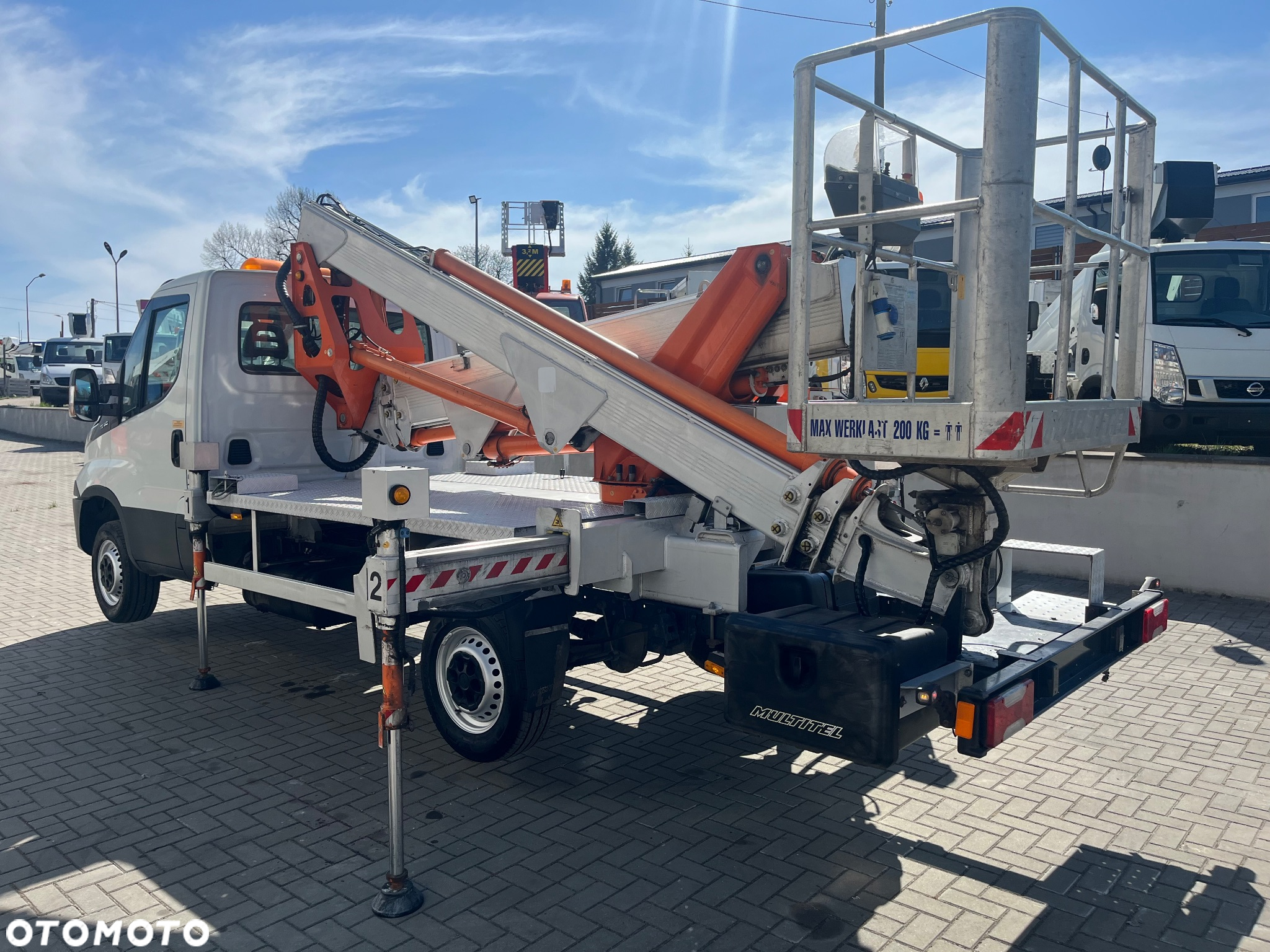 Iveco Podnośnik Koszowy Zwyżka 21 Metrów Multitel Mx210 MT182 UDT BDB Stan jak Wumag Ruthmann GSR - 7