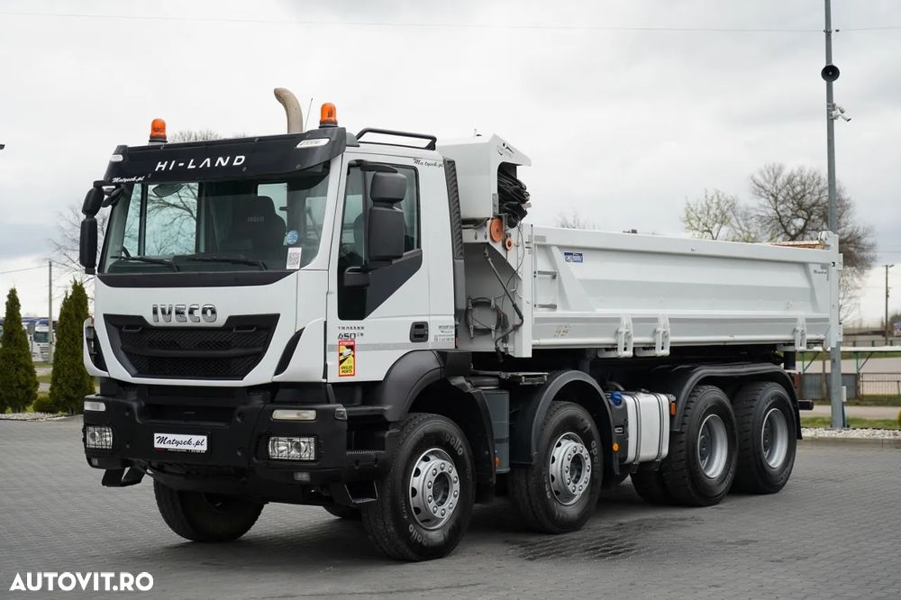 Iveco TRAKKER 450 / 8x4 / BASCULATOR / HYDRODOXY / BORDMATIC / EURO 6 / - 13