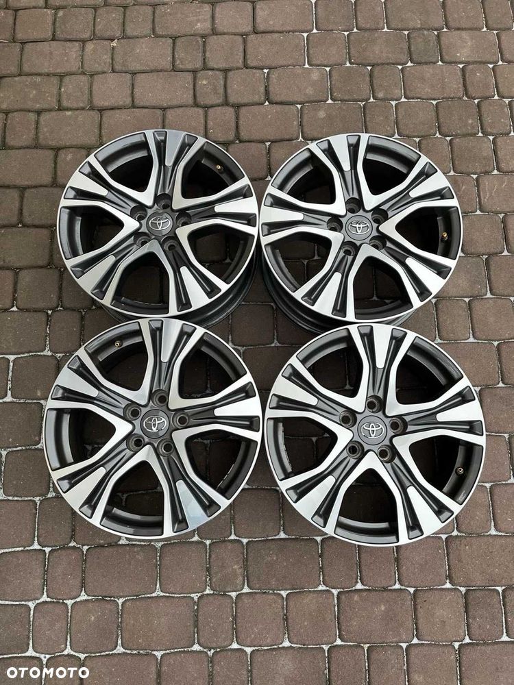 Oryginalne alufelgi Toyota 5x114,3 17 cali CZUJNIKI RAV4 BICOLOR - 5