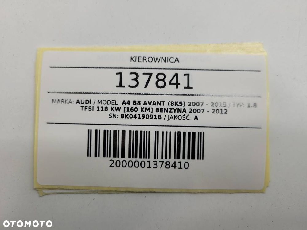 KIEROWNICA MULTIFUNKCJA SKÓRA AUDI A4 B8 8K0419091B EUROPA - 12
