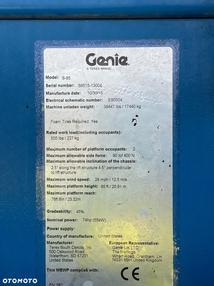 Genie S-85 - 8