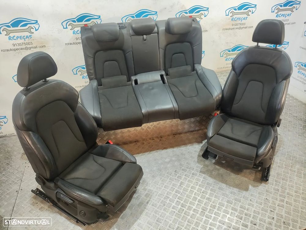 Conjunto Bancos Pele Tecido Audi A5 8T 8TA Sportback S Line S-Line eléctricos - 3
