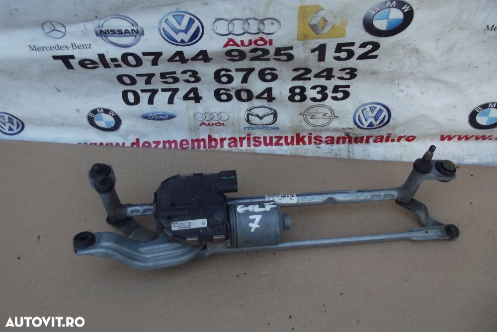 Motoras stergatoare VW Golf 7 an 2013-2018 ansamblu stergatoare Golf 7 - 1