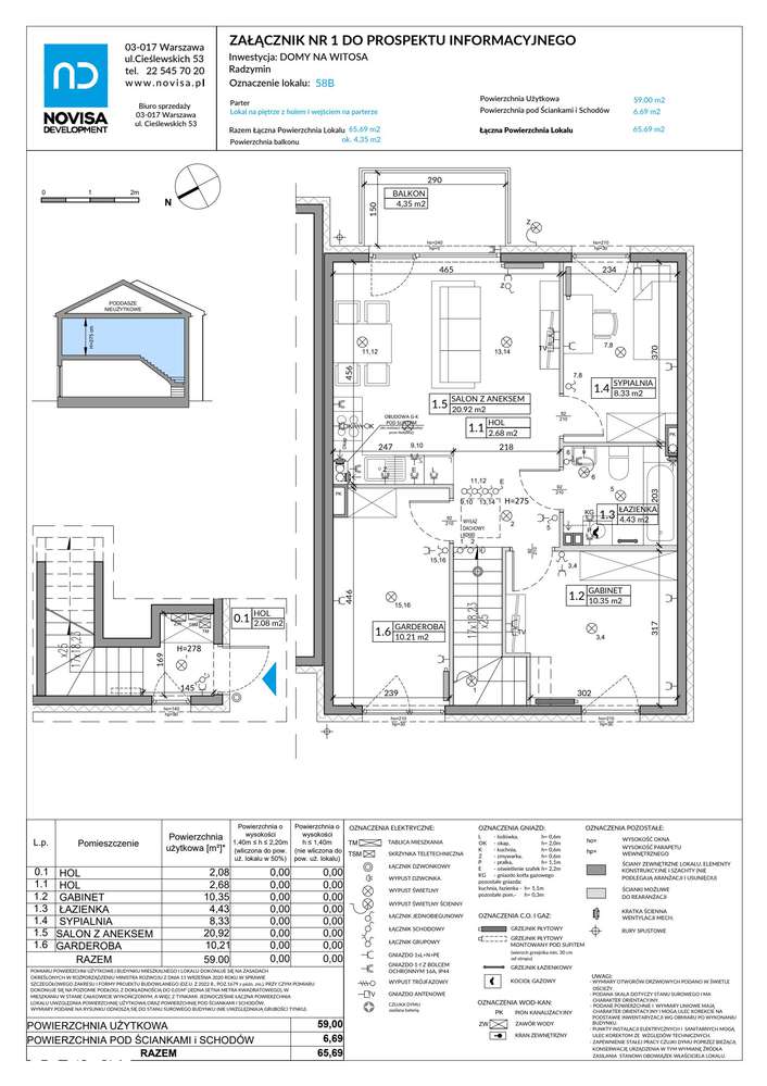 4-pokojowe mieszkanie 62m2 + balkon - Pełny obrazek: 2/12