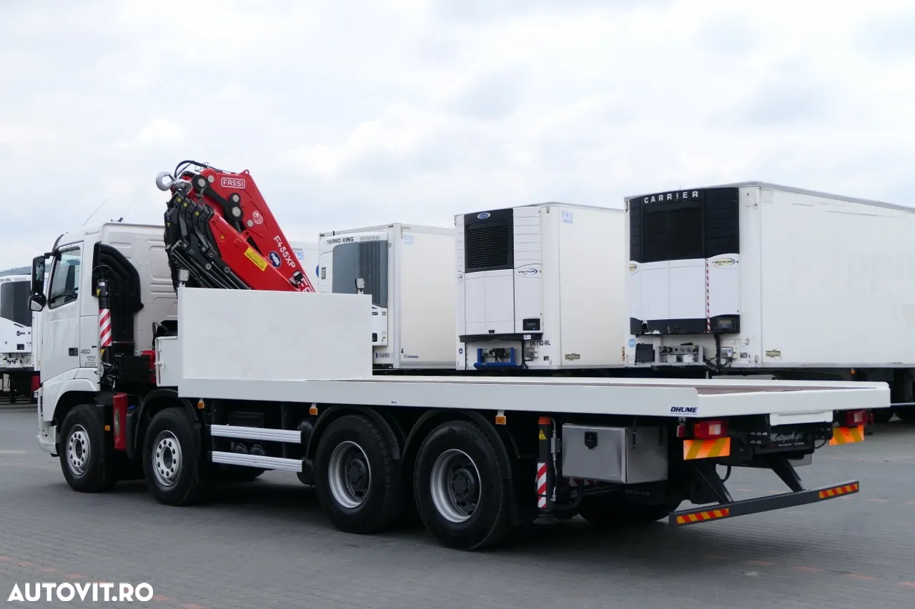 Volvo FH 460 / 8X4 / PLATFORMA + HDS FASSI F455 / 17 M RAZA / CAPACITATE MAX 13,5 T / RADIO CONTROL - 10