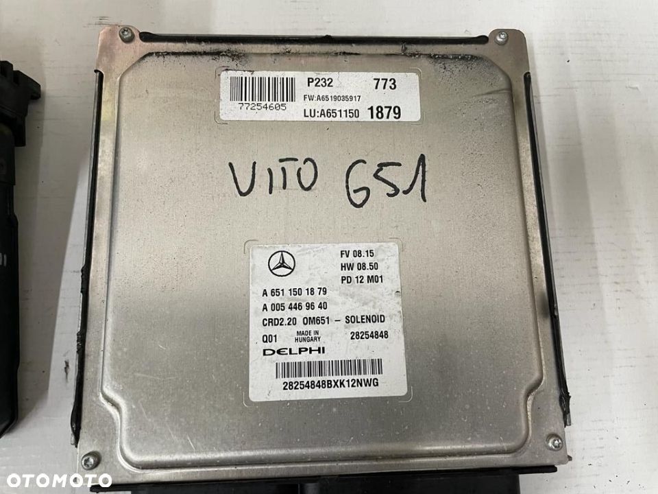 MERCEDES VITO 639 2.2 KOMPUTER ZESTAW DO ODPALENIA STACYJKA A6399007100 - 3