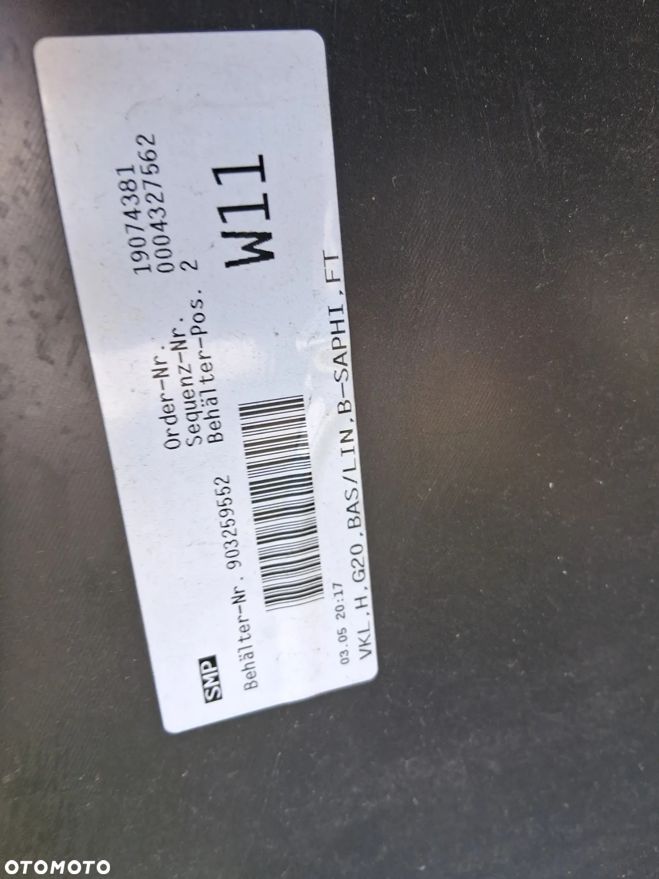 Zderzak tyl tylni BMW G20 4pdc - 5