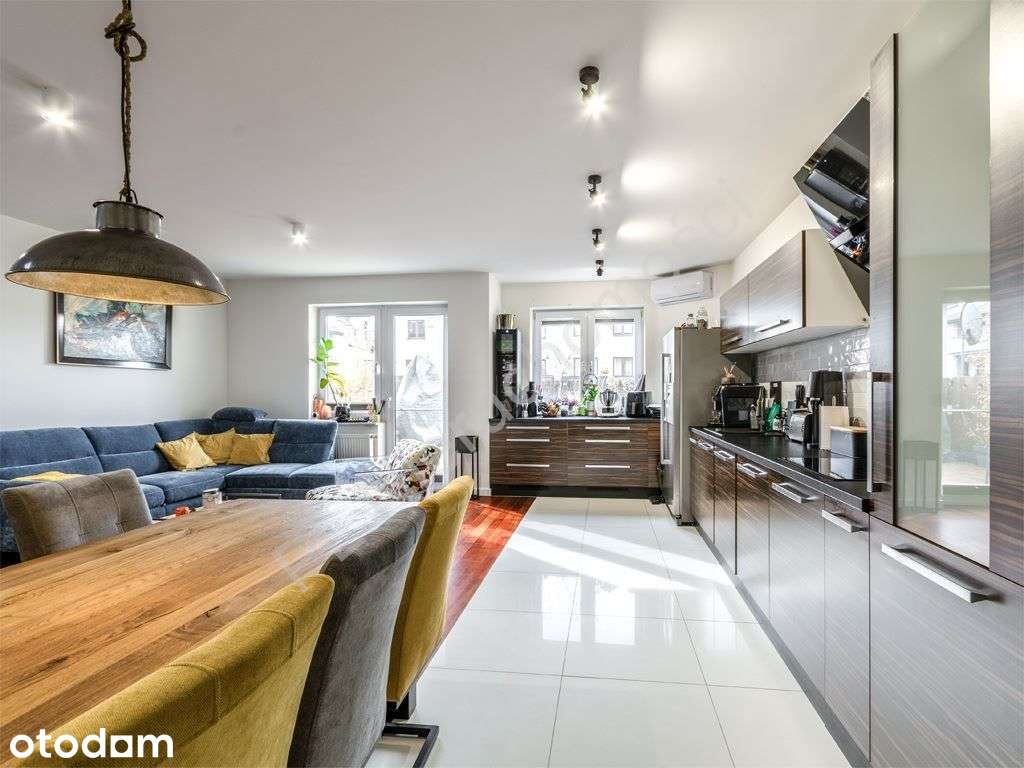 3 pokoje, 23 m² tarasu i garaż – Pruszków/Piastów