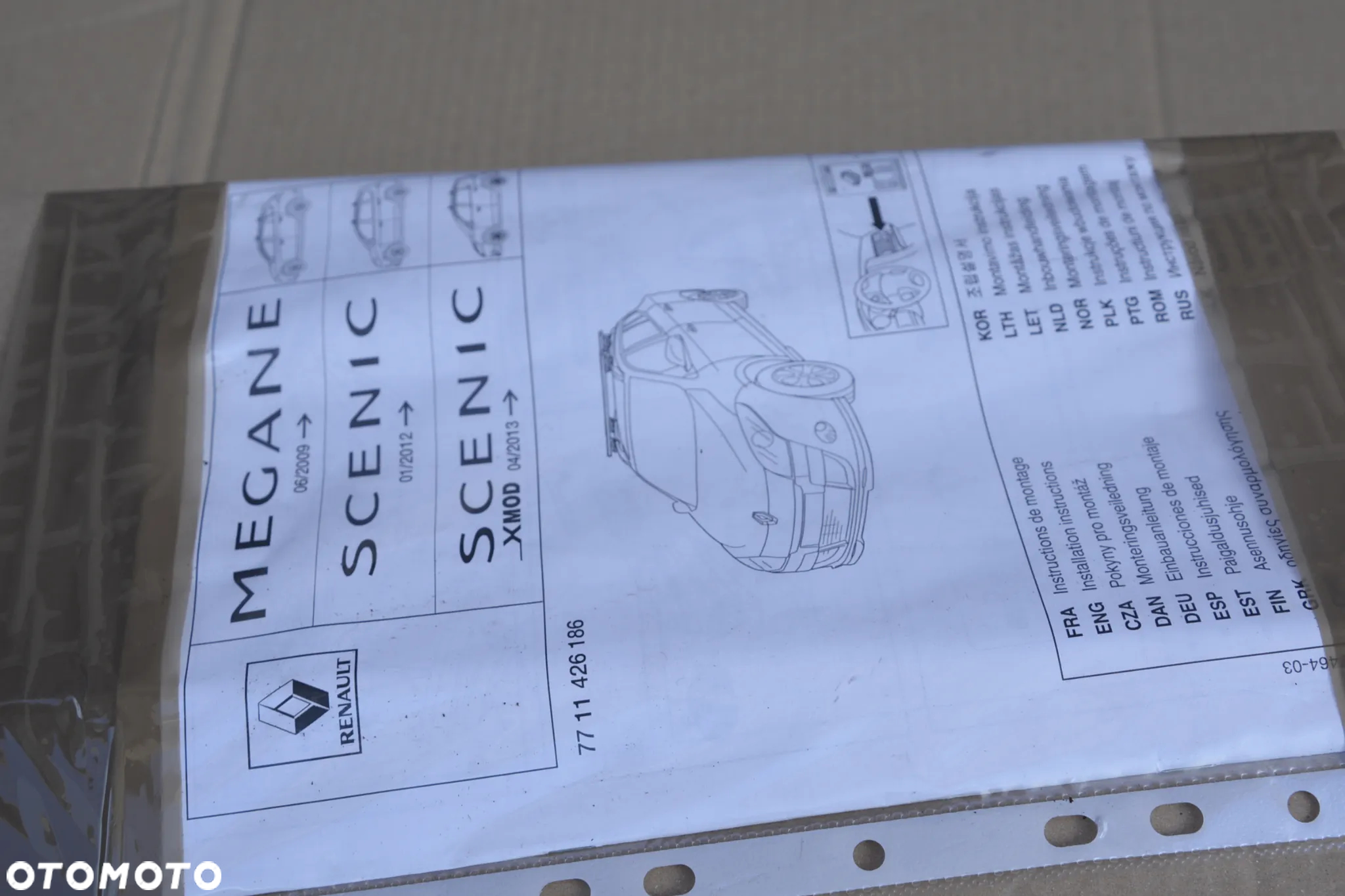 Renault Scenic 3  bagażnik dachowy oryg alu klucz - 6