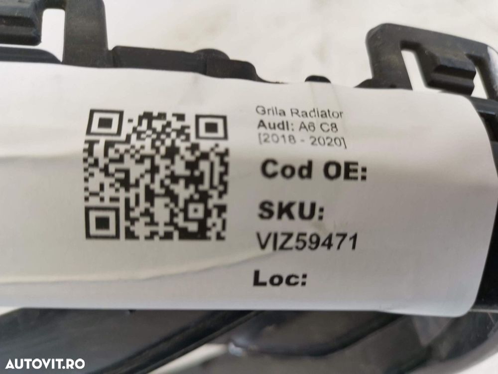 Grila Radiator Audi A6 C8 2018 2019 2020 Original Avariata - 8