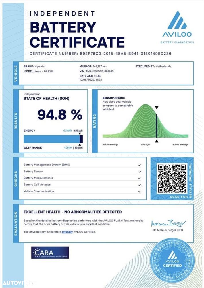 Hyundai KONA BEV 204 CP 64.8 kWh Premium - 6