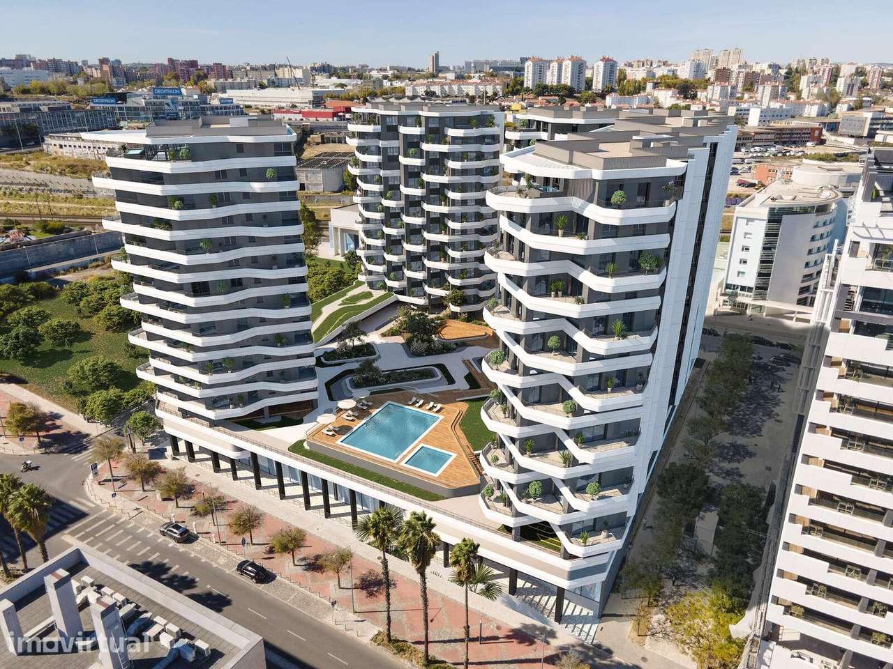 Penthouse T2 no Distrikt com Piscina Privativa - Grande imagem: 3/6