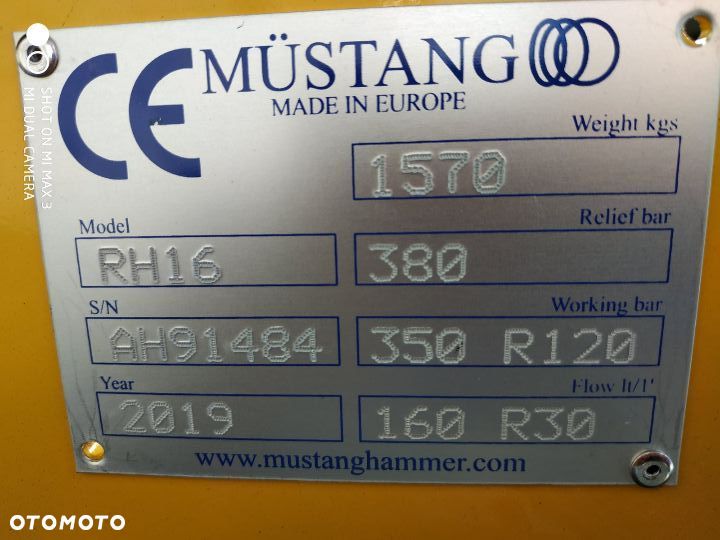 SZCZĘKA KRUSZĄCA nożyce wyburzeniowe MUSTANG HAMMER RH16 - 8