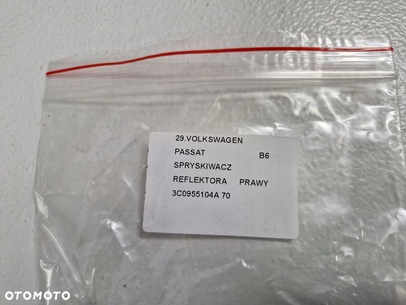 volkswagen passat b6 spryskiwacz lampy reflektora prawy 3c0955104a - 5