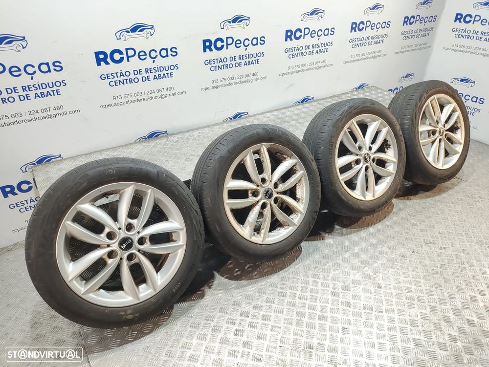 Conjunto Jantes 17 5 Star Double Spoke R124 Mini Cooper R60 R61 7J ET50 5x120 - 6