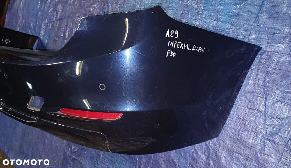 BMW F30 Zderzak Tył Pod PDC Czujniki Parkowania A89 Imperial Blau - 3