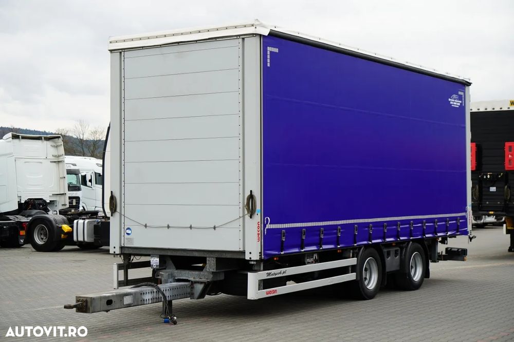 Wecon REMORCA - 7,7 M / AXĂ CULISANTĂ / ACOPERIȘ CULISANT / ȘINGURI CĂRUCIOR / SAF - 3