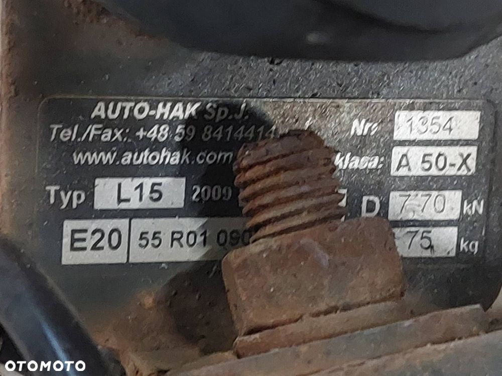 HAK HOLOWNICZY + TABLICZKA + WIĄZKA VOLVO S40 I - 4